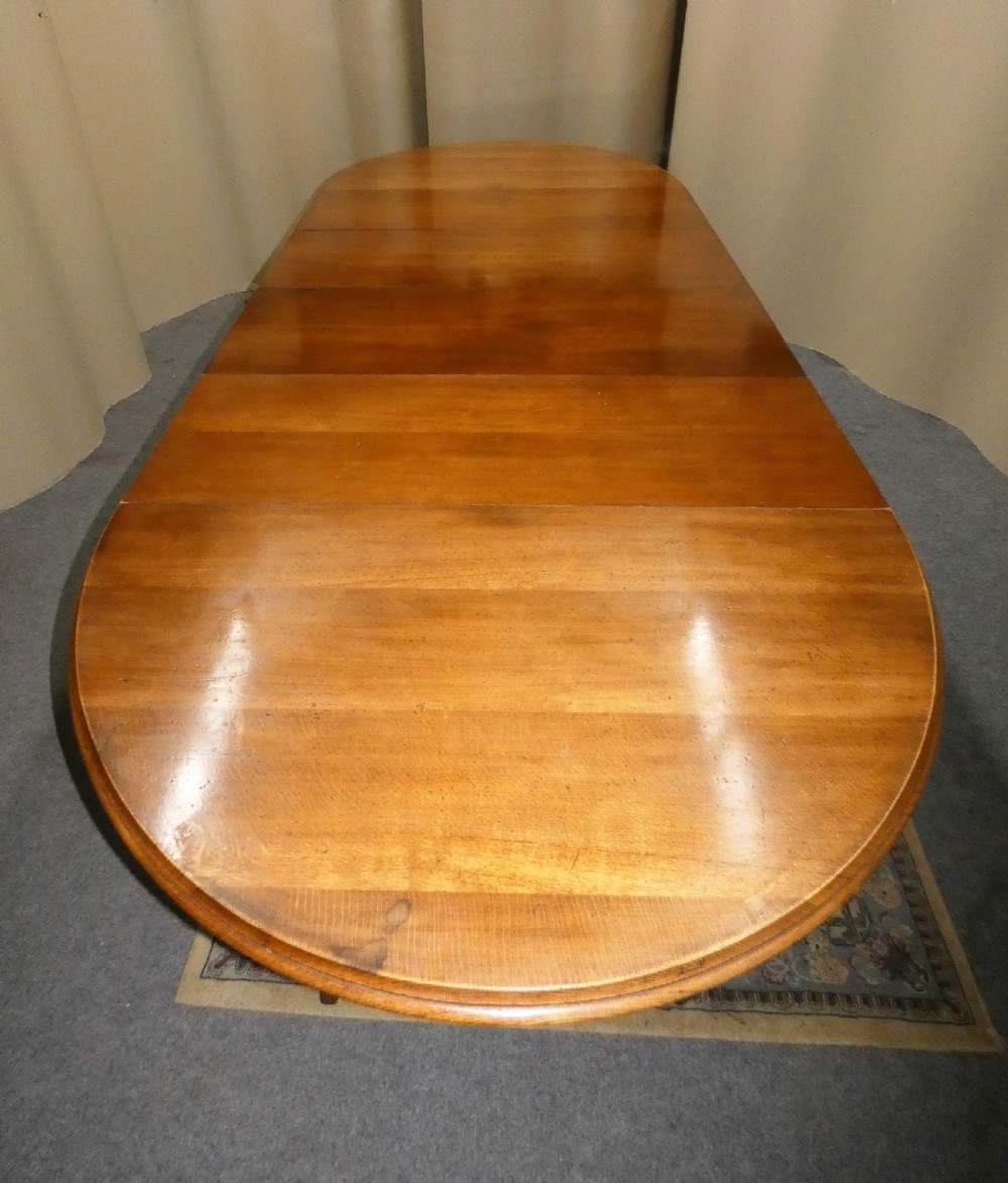 12ft extending oak dining table with 4 leaves View III