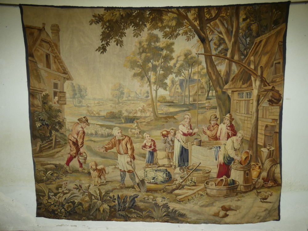 Very large Flemish tapestry View VII