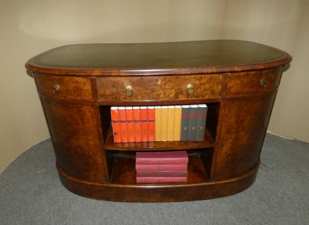 Walnut desk - in the manner of Gillows View VIII