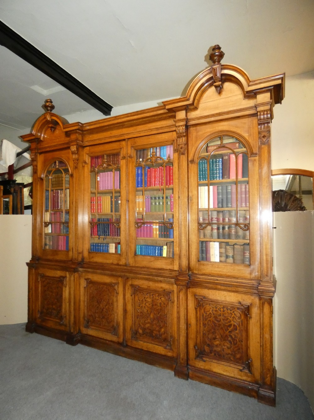 Large oak bookcase