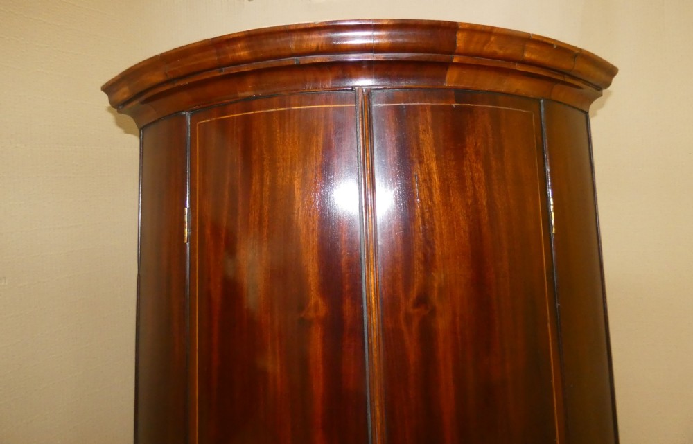 Georgian mahogany corner cupboard View VI