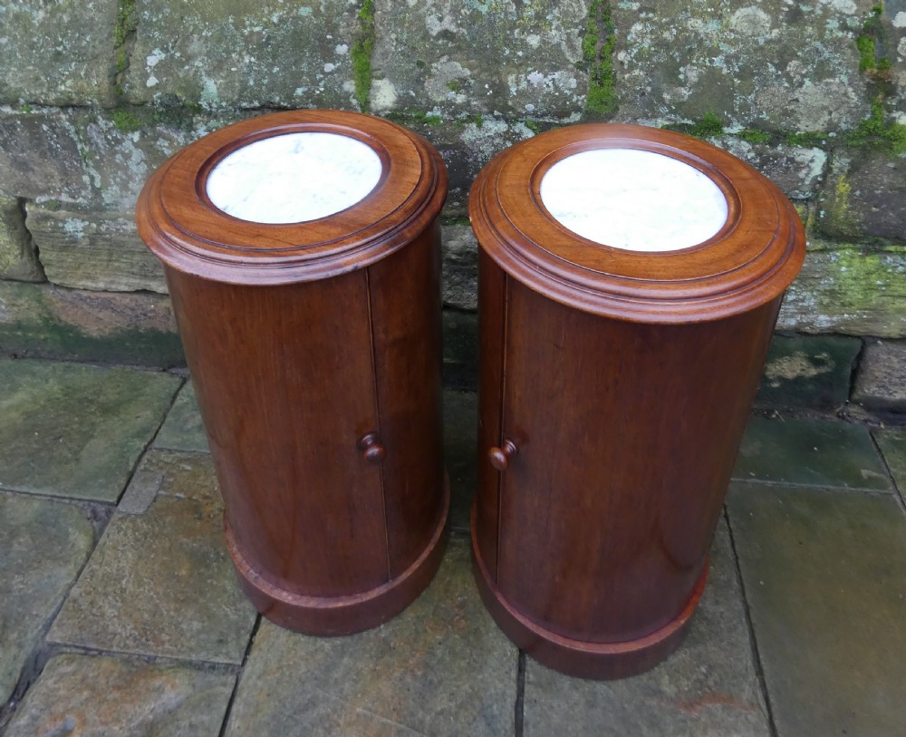 Pair of mahogany bedside cabinets  View III