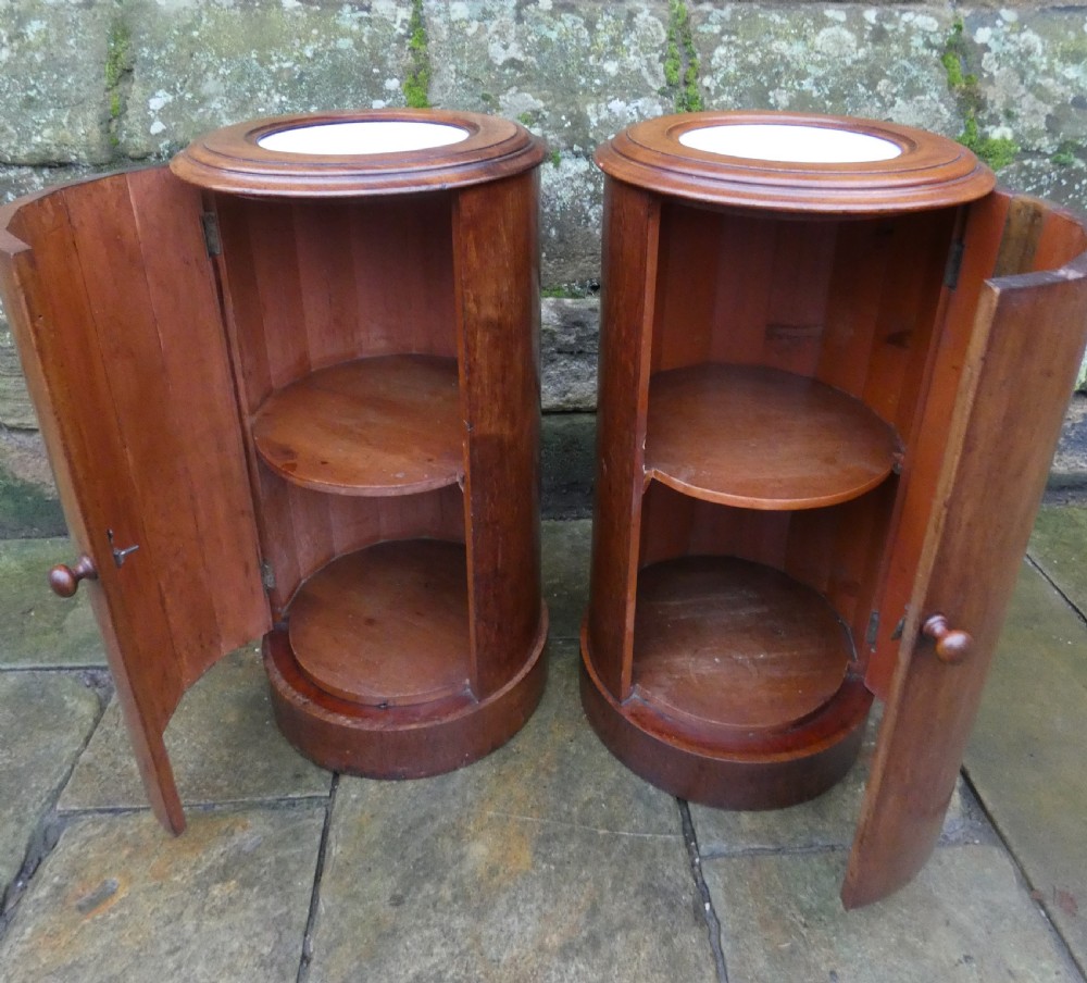 Pair of mahogany bedside cabinets  View V
