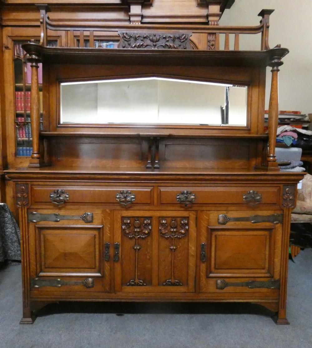 Arts & Crafts Oak sideboard - Gardner & Son Glasgow