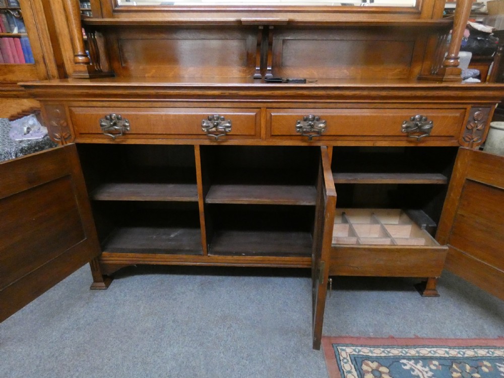 Arts & Crafts Oak sideboard - Gardner & Son Glasgow View VI