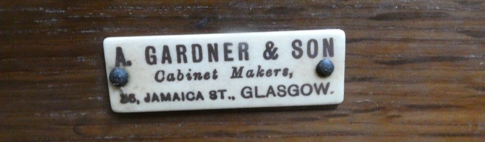 Arts & Crafts Oak sideboard - Gardner & Son Glasgow View IX