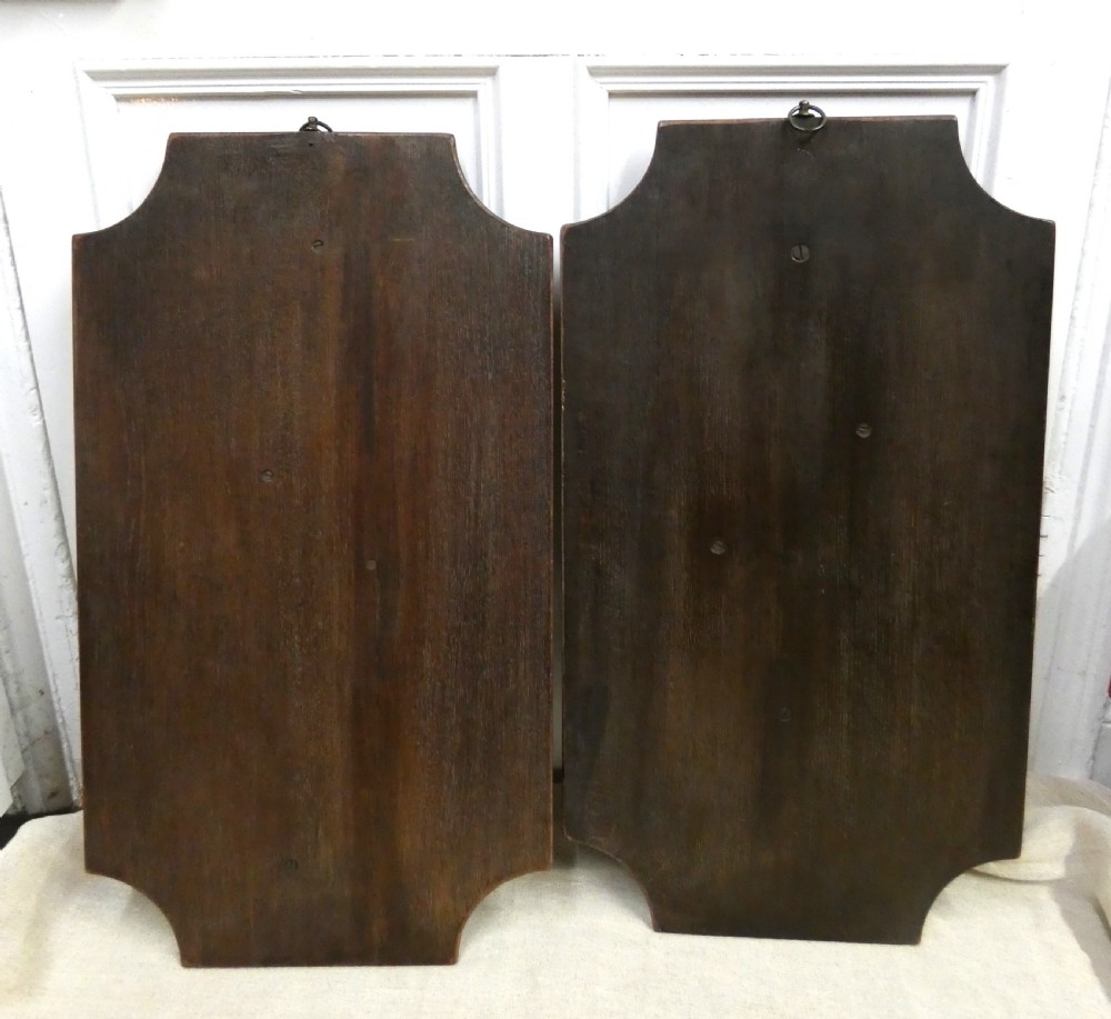 Pair of Black Forest wall plaques View VII
