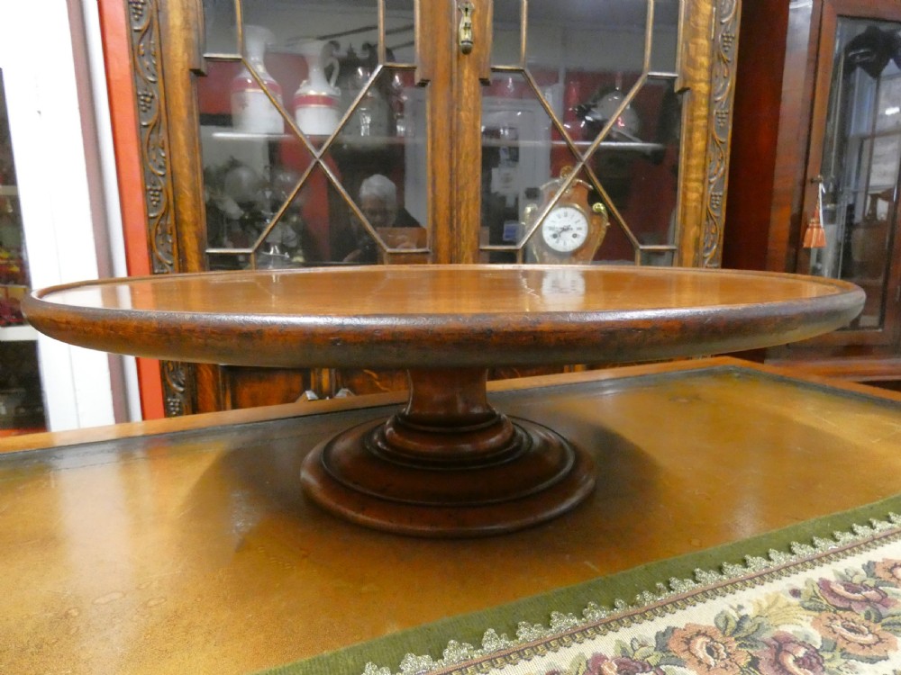 Large mahogany lazy Susan