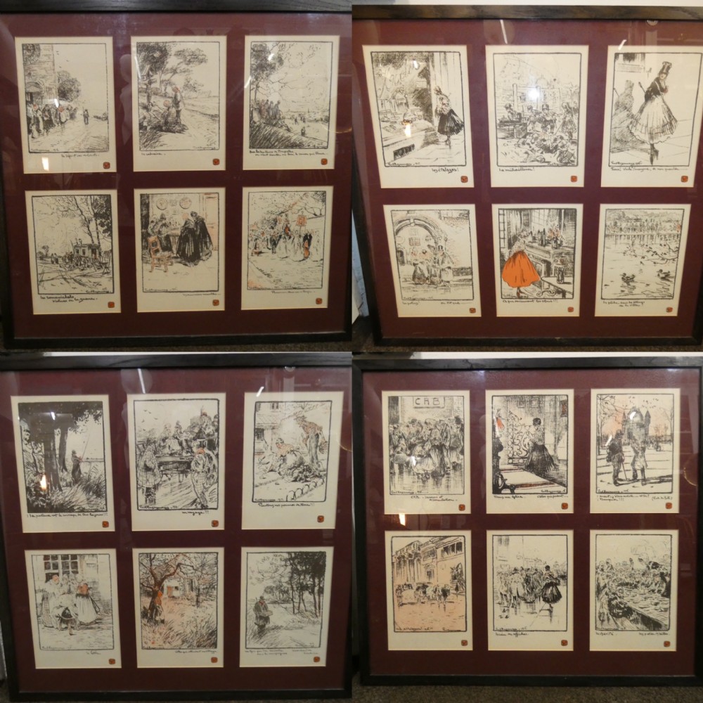 set of 24 WW1 lithographs - Paul Hagemans