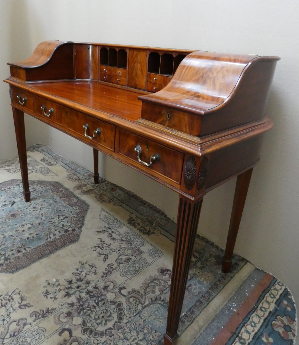 Mahogany Carlton House desk View VII