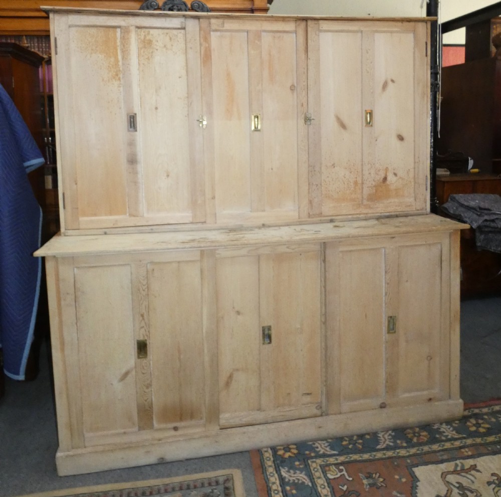 Large pine housekeepers cupboard View II
