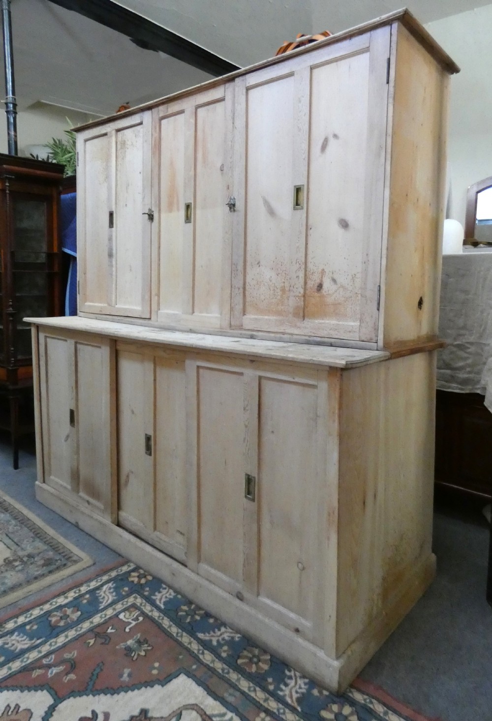 Large pine housekeepers cupboard View III