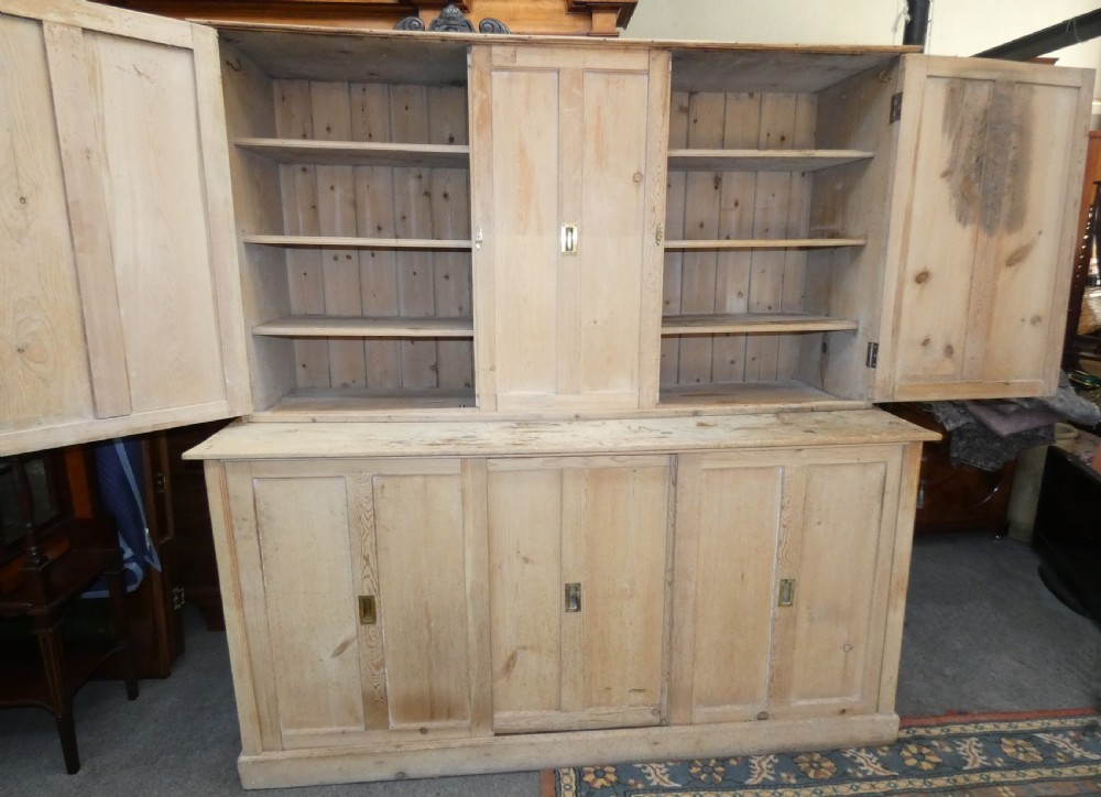 Large pine housekeepers cupboard View IV