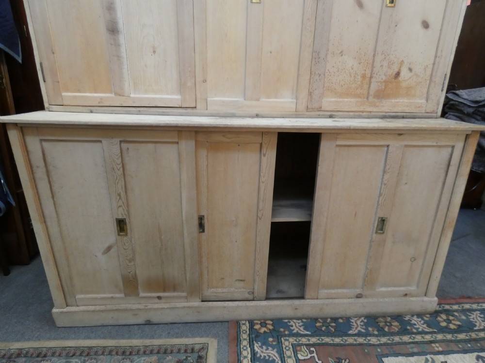 Large pine housekeepers cupboard View VI