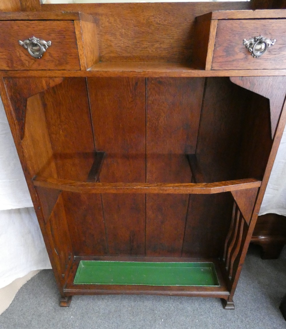 Oak Arts & Crafts Hallstand hall stand  - Liberty & Co. View VI