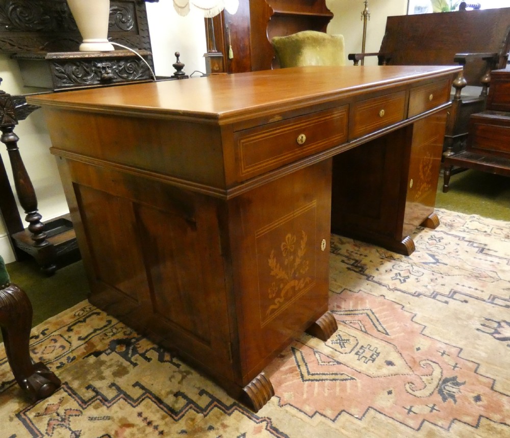 Art Deco mahogany desk View V