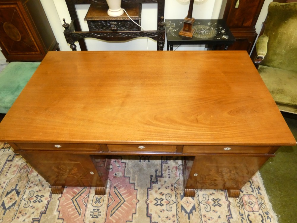 Art Deco mahogany desk View VIII