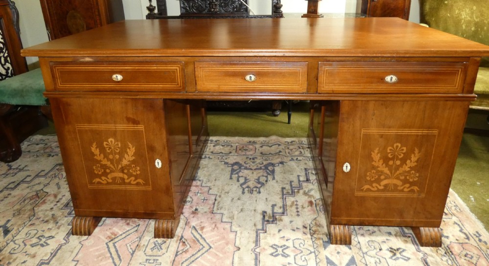 Art Deco mahogany desk View IX