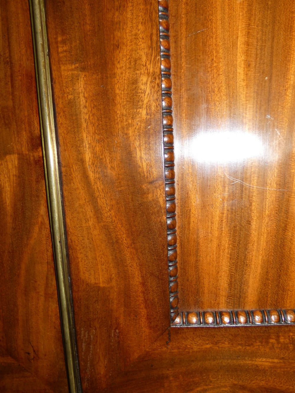 Georgian mahogany linen press View V