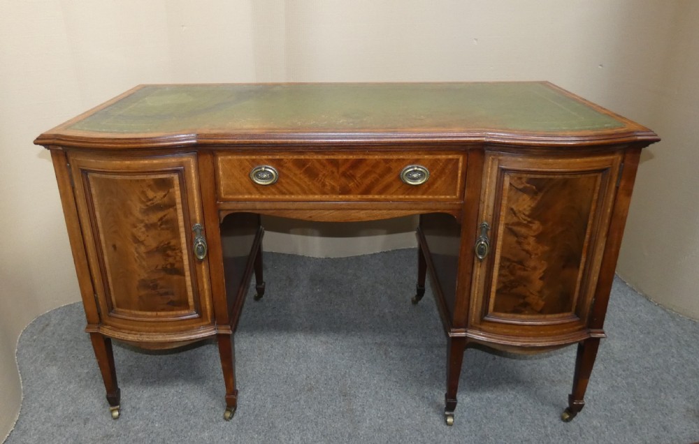 Inlaid mahogany desk