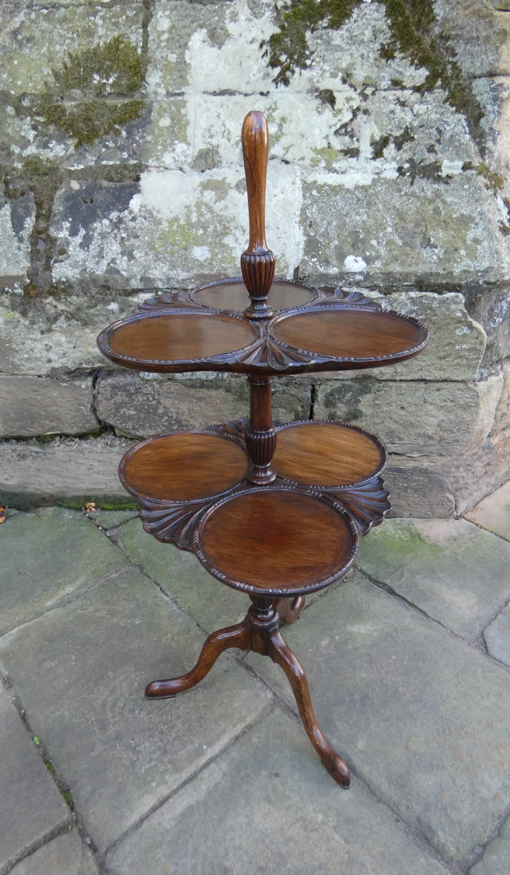 Mahogany dumb waiter