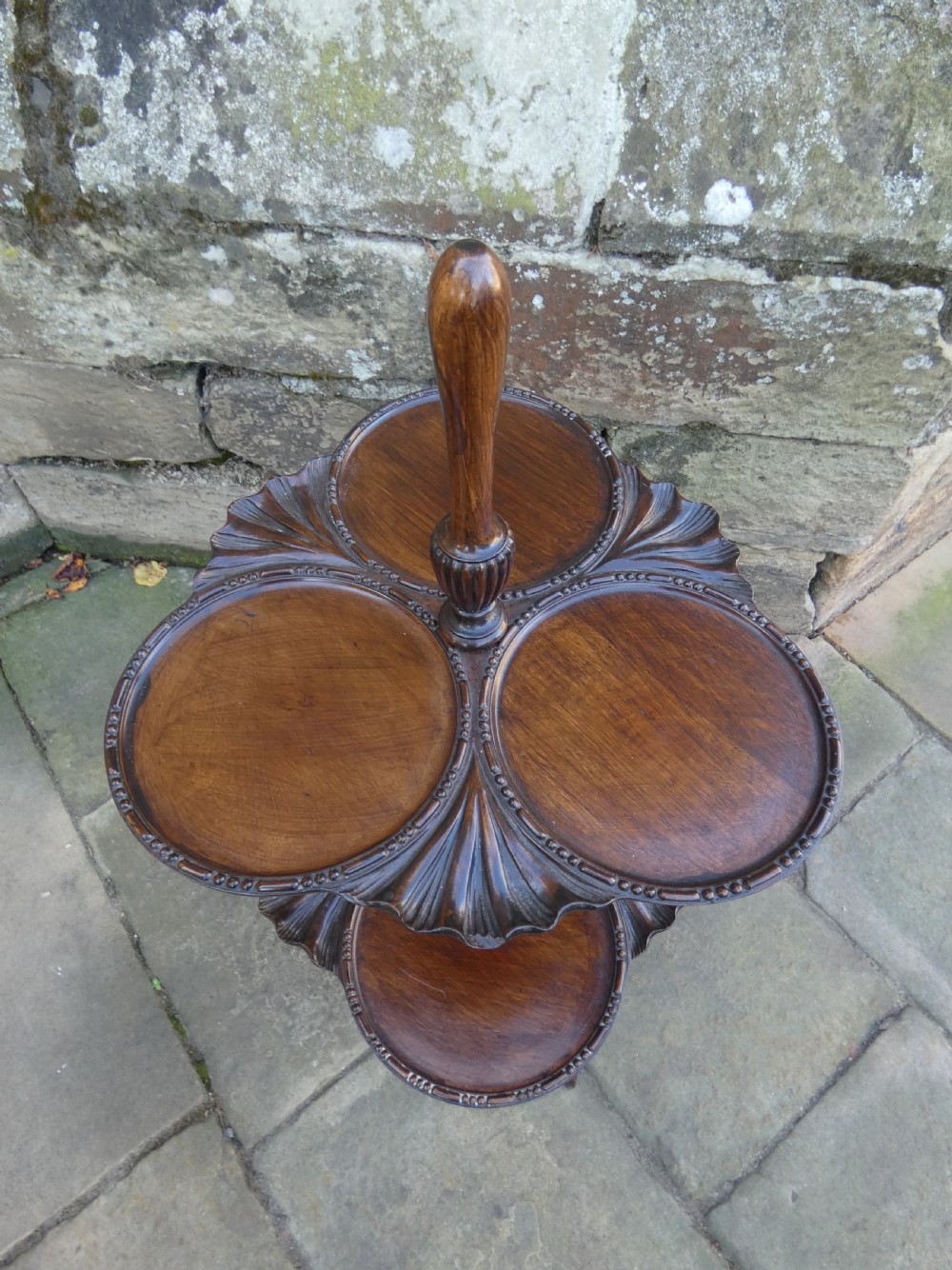 Mahogany dumb waiter View II