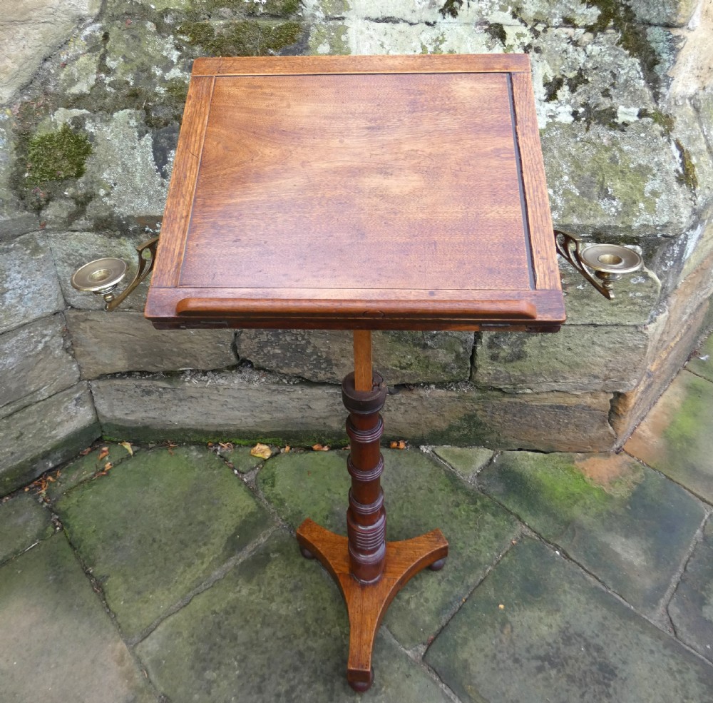 telescopic mahogany reading table 
