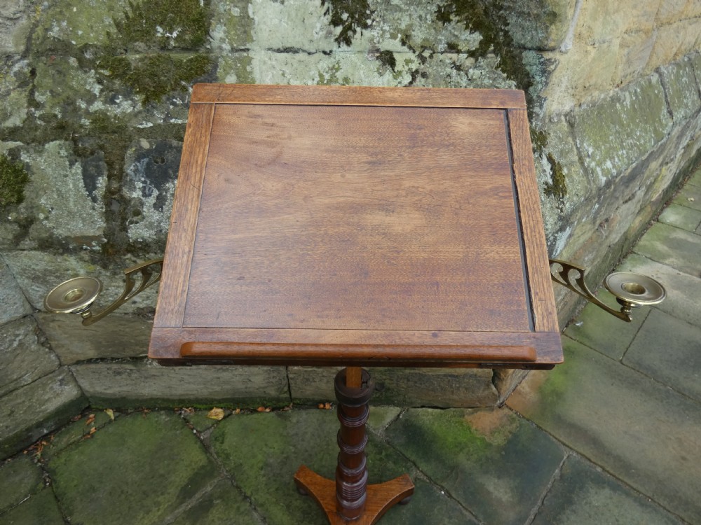 telescopic mahogany reading table  View III