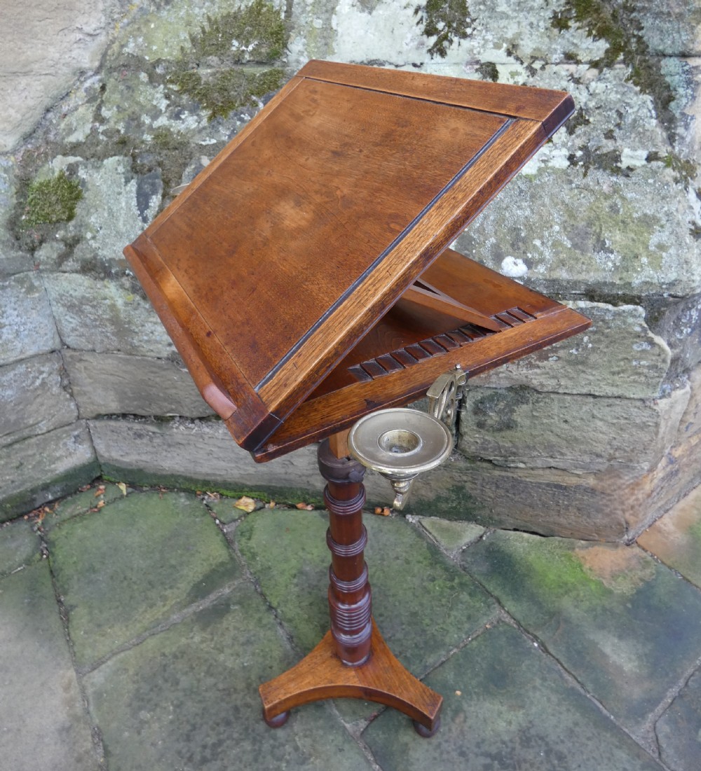 telescopic mahogany reading table  View IV