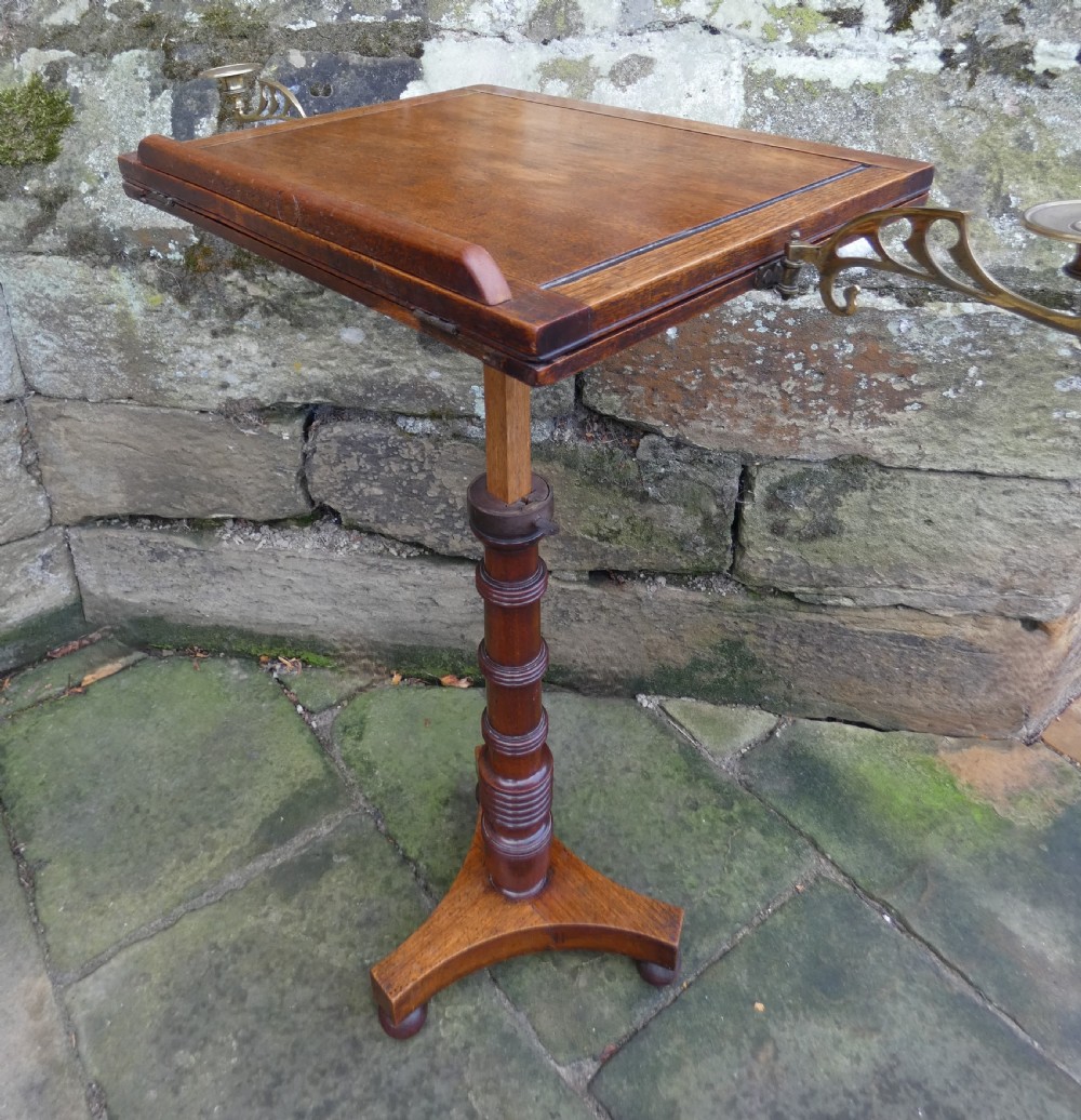 telescopic mahogany reading table  View VI