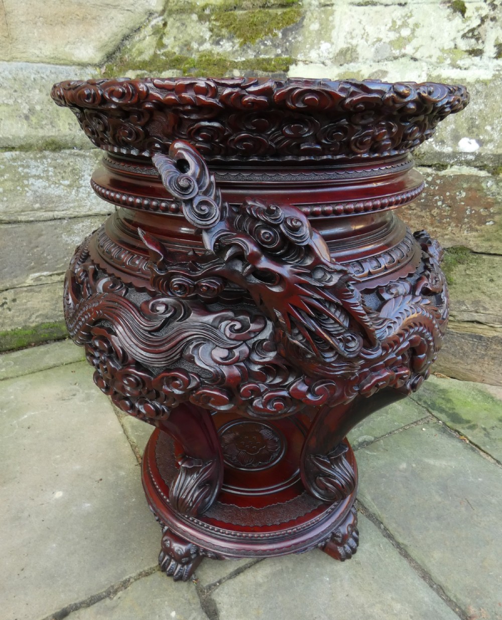 Unusually large Chinese jardinière / planter View II