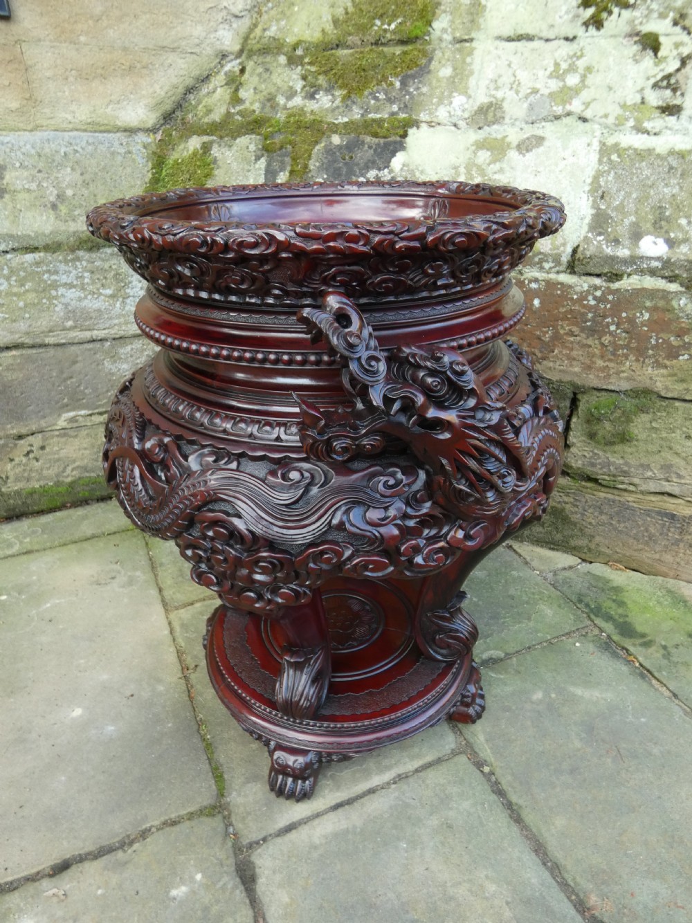 Unusually large Chinese jardinière / planter View V