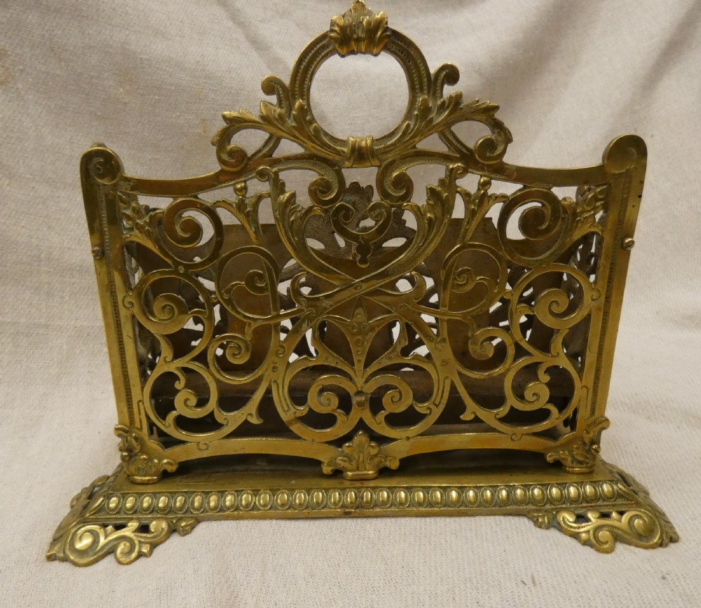 Brass letter rack - Towshend & Co View V