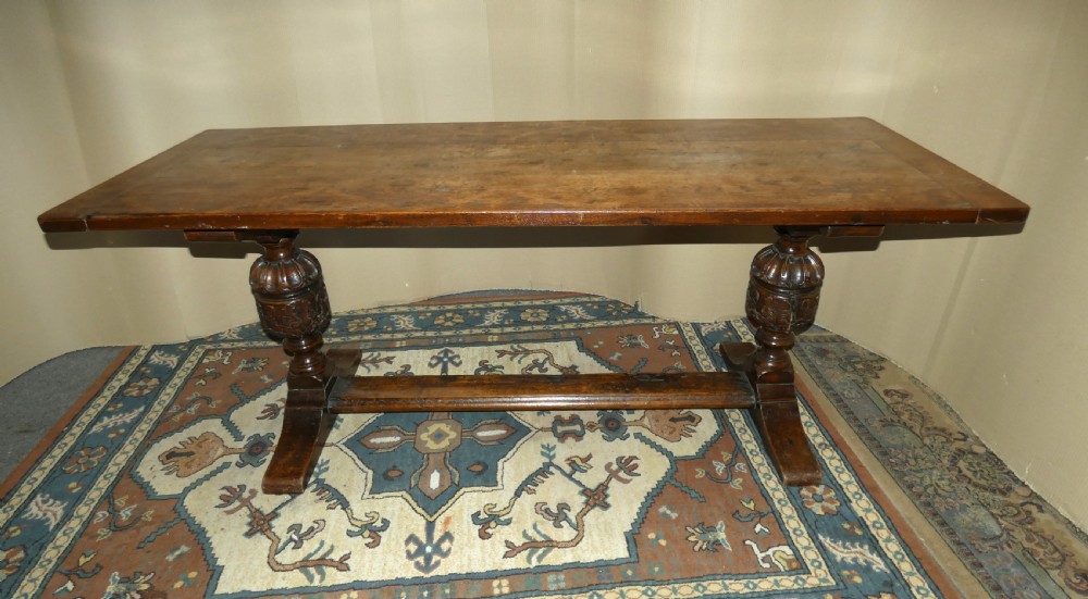 Oak refectory table