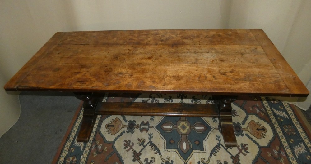 Oak refectory table View IV