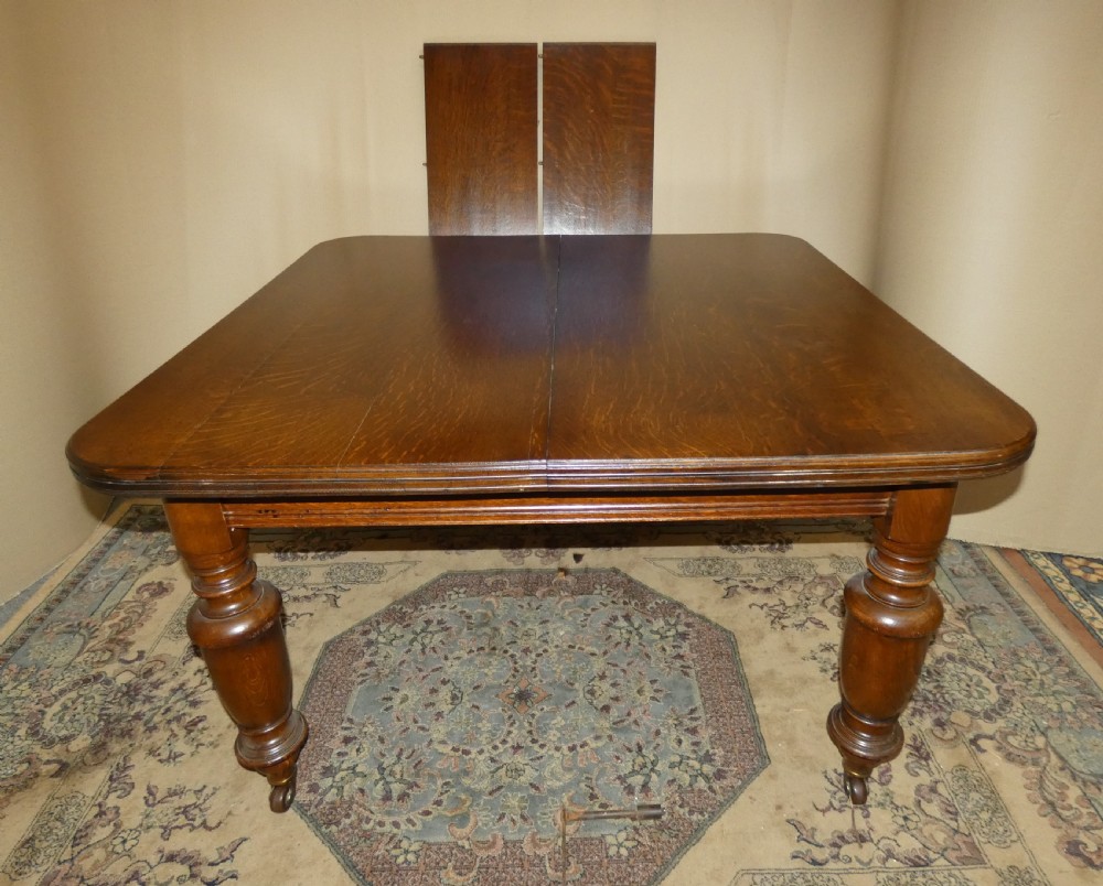 extending oak dining table - Robson & Son, Newcastle