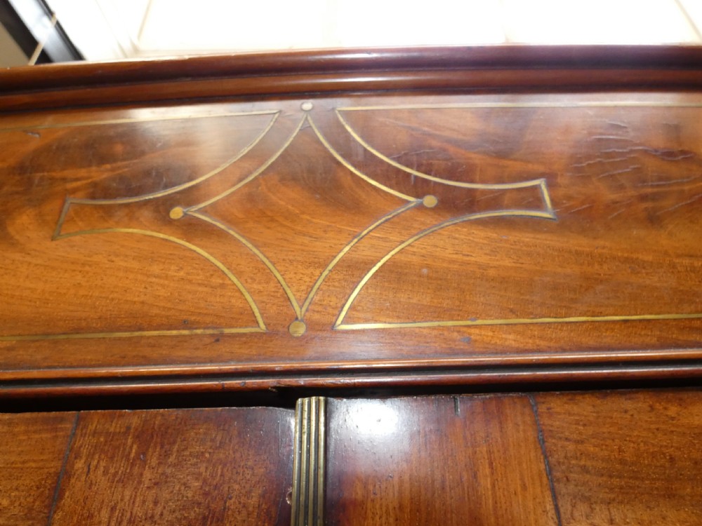 Regency mahogany linen press View V