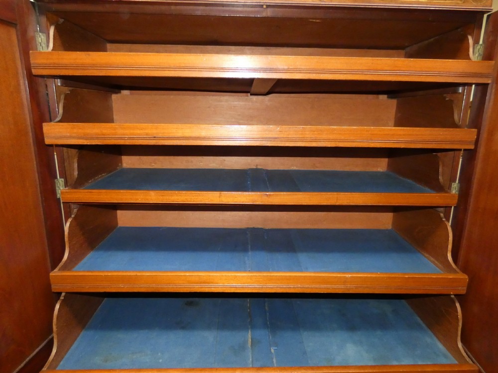 Regency mahogany linen press View VII