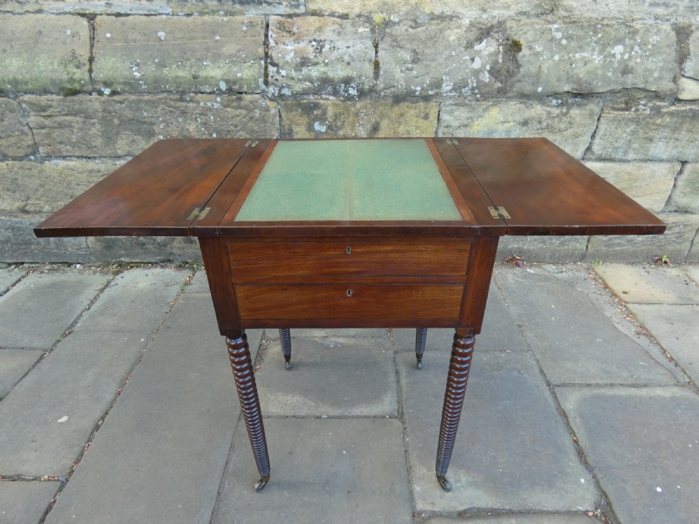 Regency mahogany games table View VI