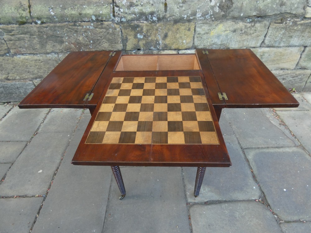 Regency mahogany games table View VII