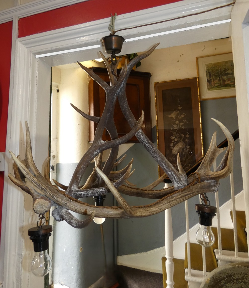 Antler chandelier View III