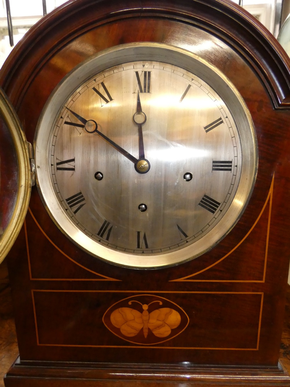 Large three train bracket clock View VI