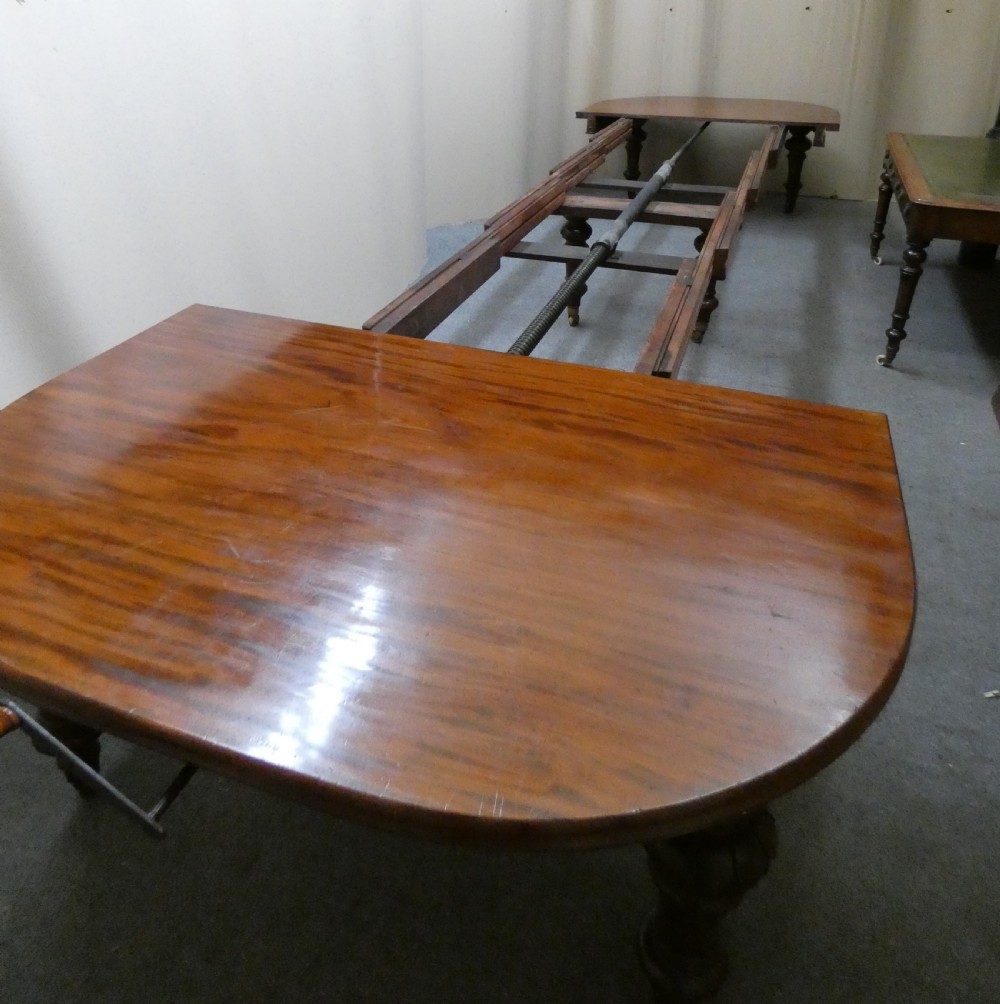 19' mahogany dining table with 6 leaves & leaf carrier View VIII