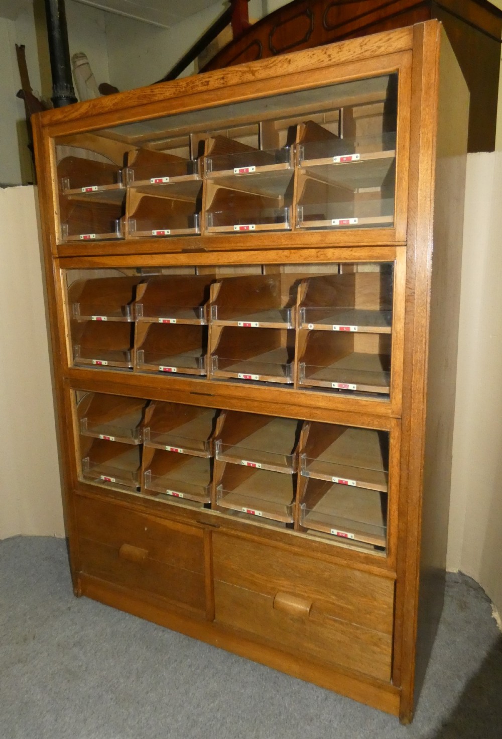 Haberdashery cabinet - F Sage & Co, London View II
