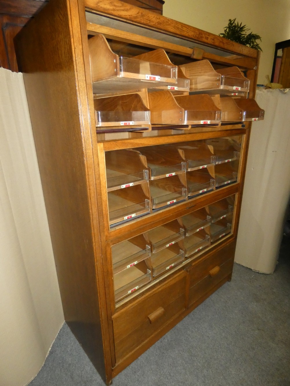 Haberdashery cabinet - F Sage & Co, London View V