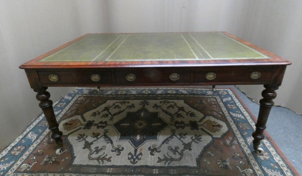 Mahogany library table