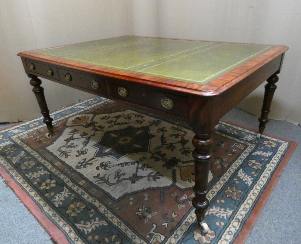 Mahogany library table View II
