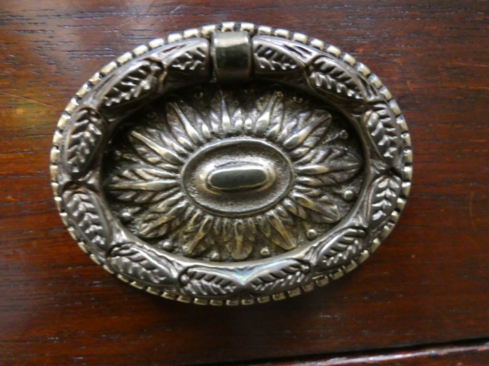 Mahogany library table View IX