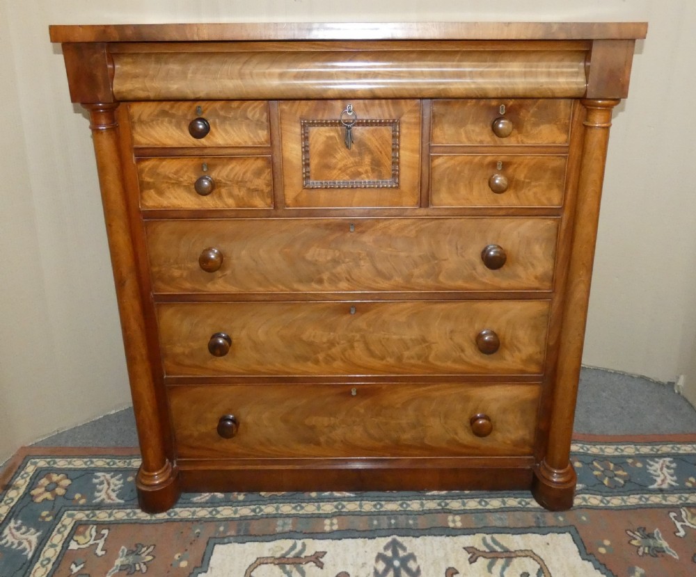 Mahogany scotch chest of drawers