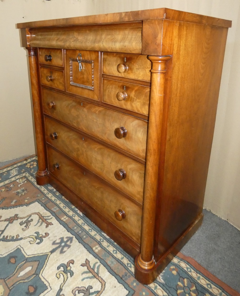 Mahogany scotch chest of drawers View IV